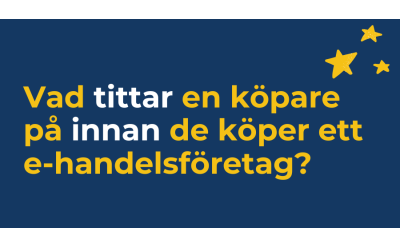 Vad köpare tittar på innan de köper ett e-handelsföretag